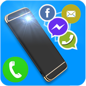 Flash on call and sms icon