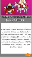 Bible Story : Jesus Raises Lazarus poster