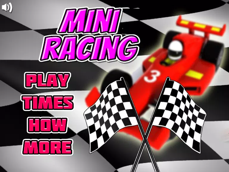 Mini Game Car Racing vermelho antigo (pequeno) 