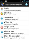 Simple Weight Manager Affiche