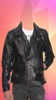 Man Leather Jacket Photo Suit capture d'écran 1