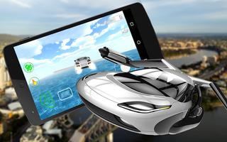 💸Real Flying 3D Car Simulator Cartaz