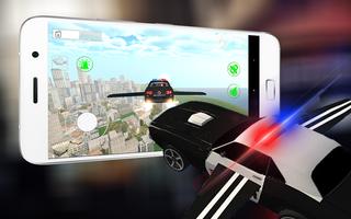 911🚔Flying Police Car 3D City penulis hantaran