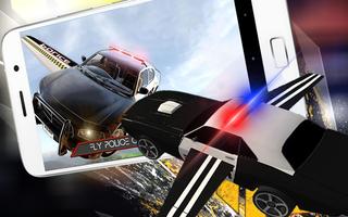 911🚔Flying Police Car 3D City syot layar 2