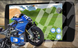 Extreme 3D MotorBike Racer Sim imagem de tela 1