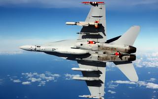 🛦F18 Jet Fighter 3d War Plane Affiche