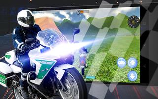 911 Police Motorbike Rider 3D imagem de tela 2