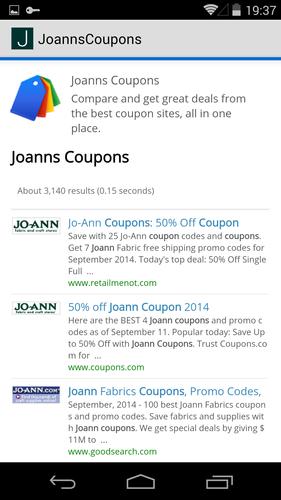 Coupons for Joanns APK للاندرويد تنزيل
