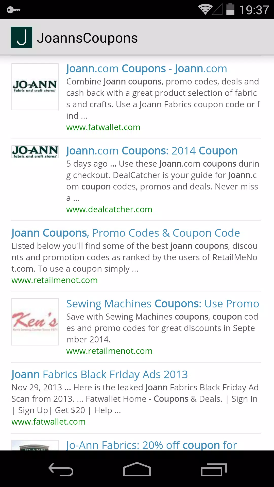 Retailmenot joann fabric coupon