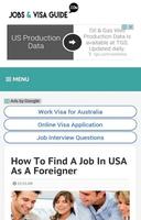 Jobs And Visa Guide capture d'écran 1