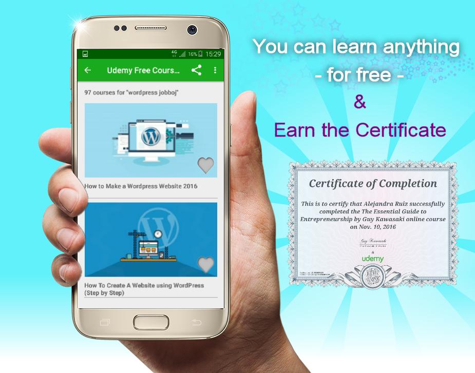 Apk бесплатные покупки. Сертификаты андроид. Udemy приложение.