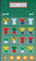 Brazilian Football - Memory Game Affiche