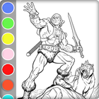 Coloring He-Man biểu tượng