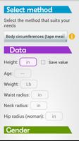 body fat calculator capture d'écran 3