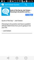 Joel Osteen Quote of the Day captura de pantalla 1