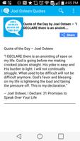 Joel Osteen Quote of the Day screenshot 2