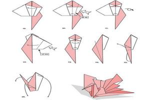 Origami 3D Tutorial Step By Step Affiche