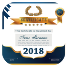 Certificate Maker app Easy to Design Certifcate ไอคอน