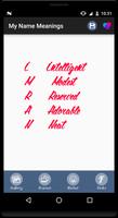 My name Meanings Affiche
