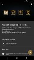 J Gold Ice Icons Affiche