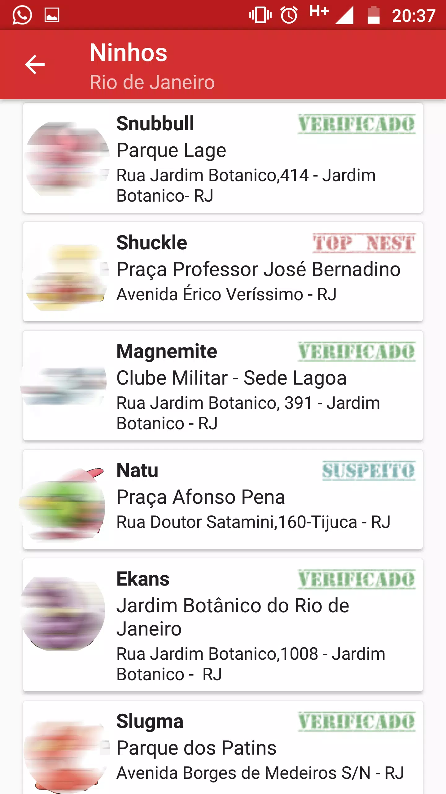 Lista mais Recente] Onde estão os ninhos de Pokémon Go?