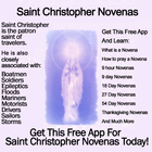 Saint Christopher Novenas icône