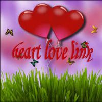 heart love link الملصق