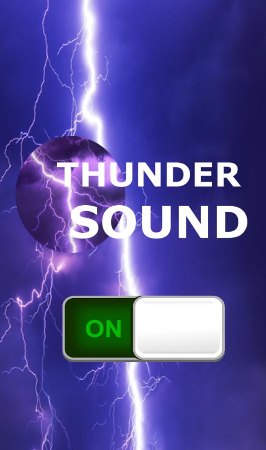 thunder sound of lightning