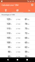 Calculate your 1RM تصوير الشاشة 1