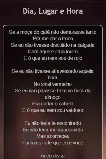 Letra das músicas Es La Hora/Minha vez