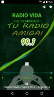 Radio vida 99.1 Caleta Olivia الملصق