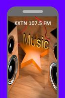 Radio for KXTN Tejano 107.5 FM Station San Antonio الملصق