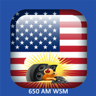 Radio for 650 AM WSM  Station Country Music Zeichen