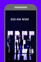 Radio for 650 AM WSM  Station Country Music تصوير الشاشة 1