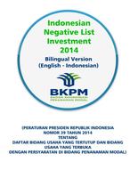 Negatif List Investasi BKPM capture d'écran 1