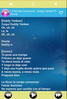 Musica de Daddy Yankee Despacito +Letras Reggaeton স্ক্রিনশট 2