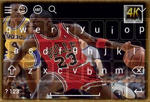 keyboard 4K for Michael Jordan الملصق