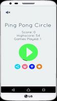 circle pong bouncing ball game poster