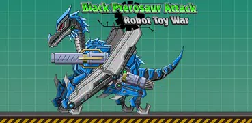 Black Pterosaur Robot Toy War