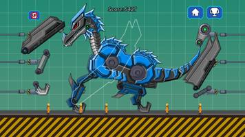 Black Pterosaur Robot Toy War الملصق