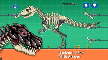 T-Rex Dinosaur Fossils Robot Affiche