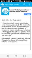 Joyce Meyer Quote of the Day capture d'écran 2
