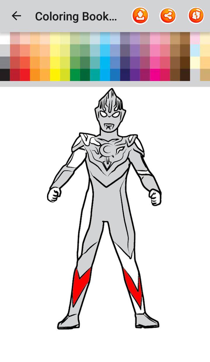 coloring book for ultraman zero hero cosmos for android apk download