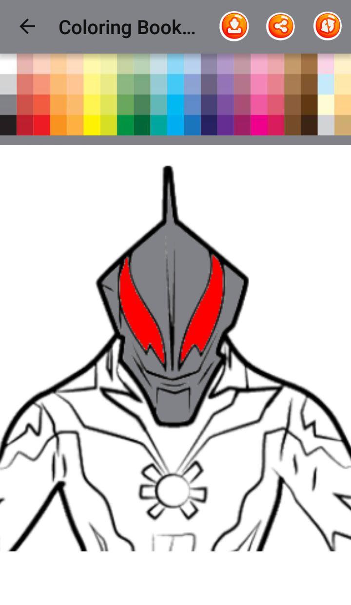 coloring book for ultraman zero hero cosmos for android apk download