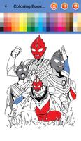 Coloring book for Ultraman Zero hero Cosmos capture d'écran 1
