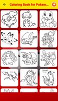 Coloring book pokemo of pikachu fans Plakat