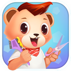 Little Bear Hair Salon - Kids Games أيقونة