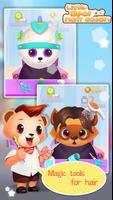 Little Bear Hair Salon - Kids Games تصوير الشاشة 1