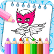 ”Learn to color PJ Heroes Masks