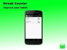 Streak Counter - Build habits الملصق